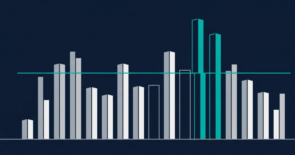 iGaming Platform Vendor Selection 6 Editorial abstract illustration of structured measurement and weighting for casino platform evaluation criteria